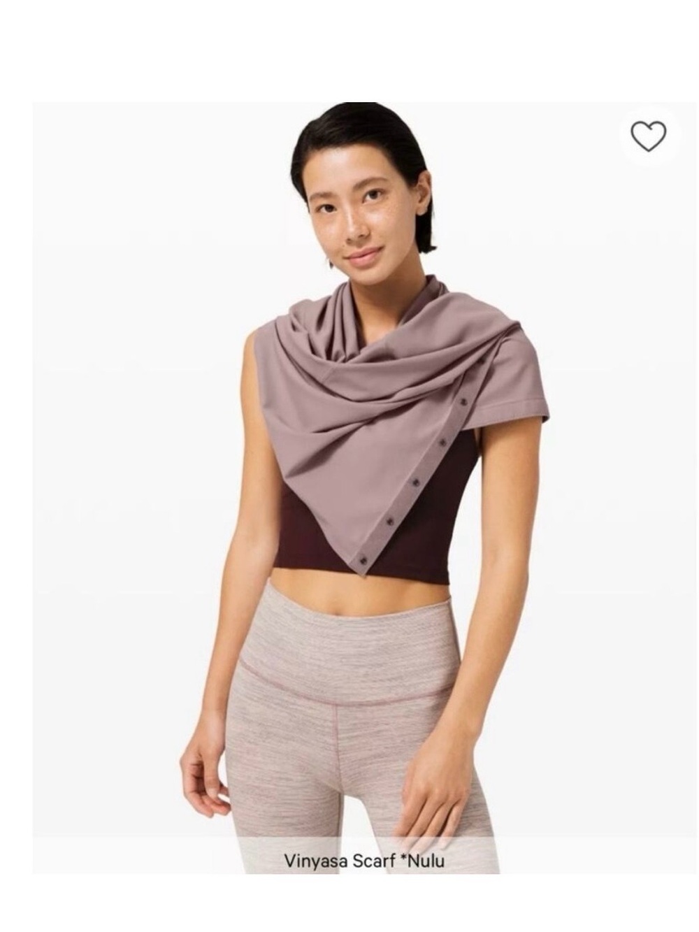 lululemon‎ athletica vinyasa scarf Heathered Light Mauve